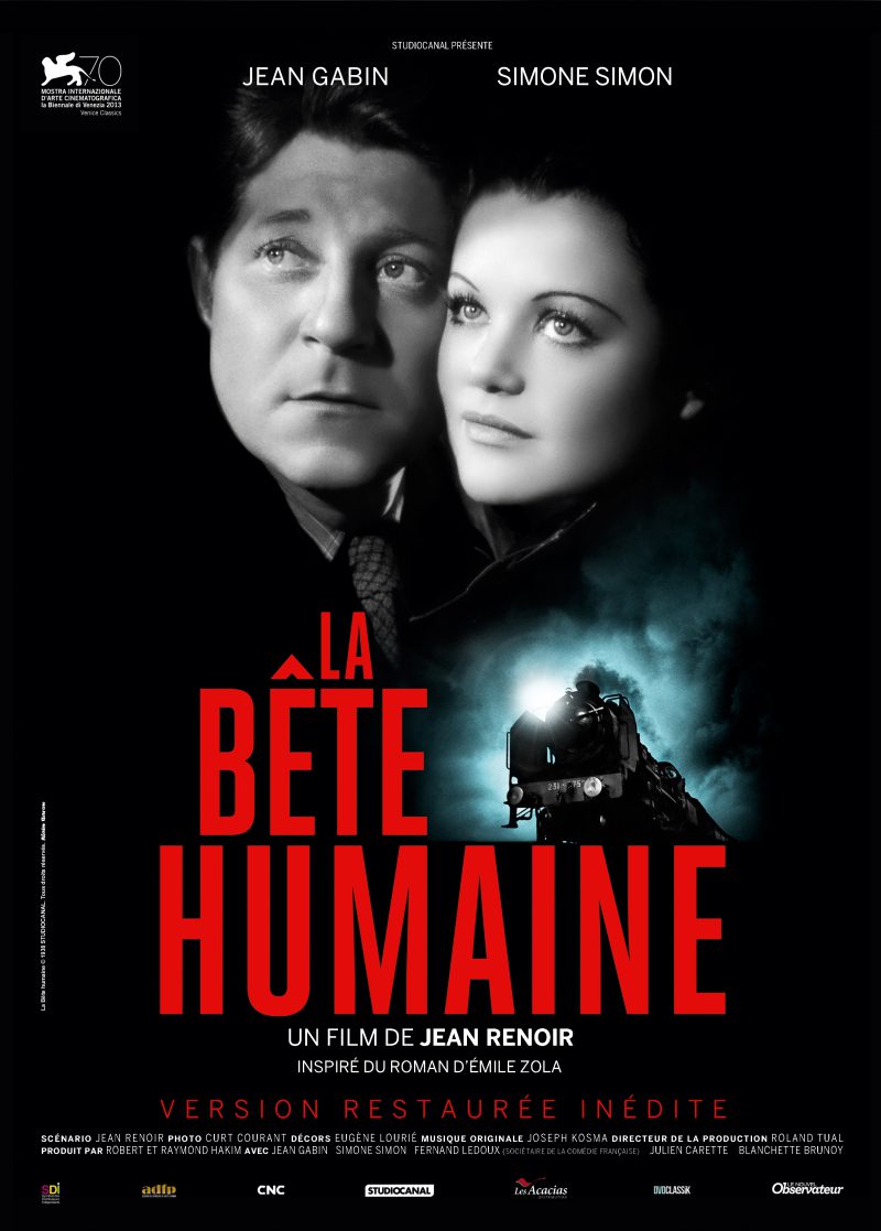 La bête humaine - Affiche