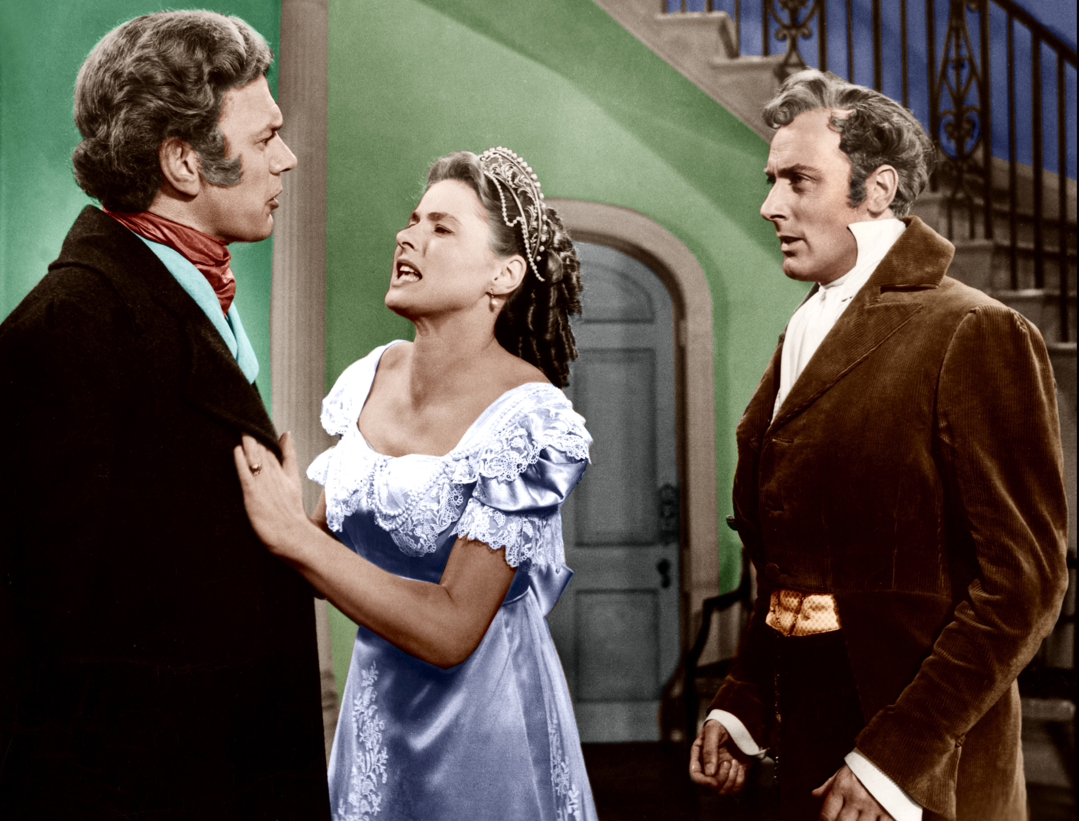 Joseph Cotten, Ingrid Bergman and Michael Wilding in Under Capricorn (1949, dir. Alfred Hitchcock)