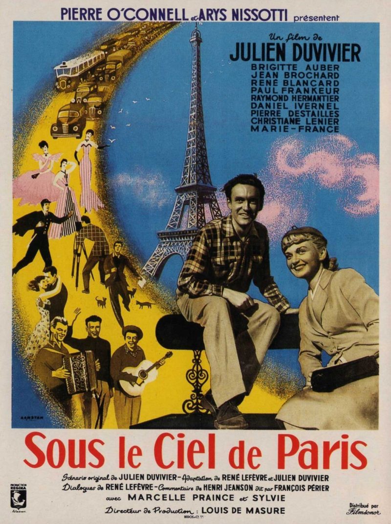 Sous le ciel de Paris - Affiche